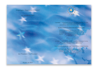 Urkunde Picobells Europäisches Patentamt 2007